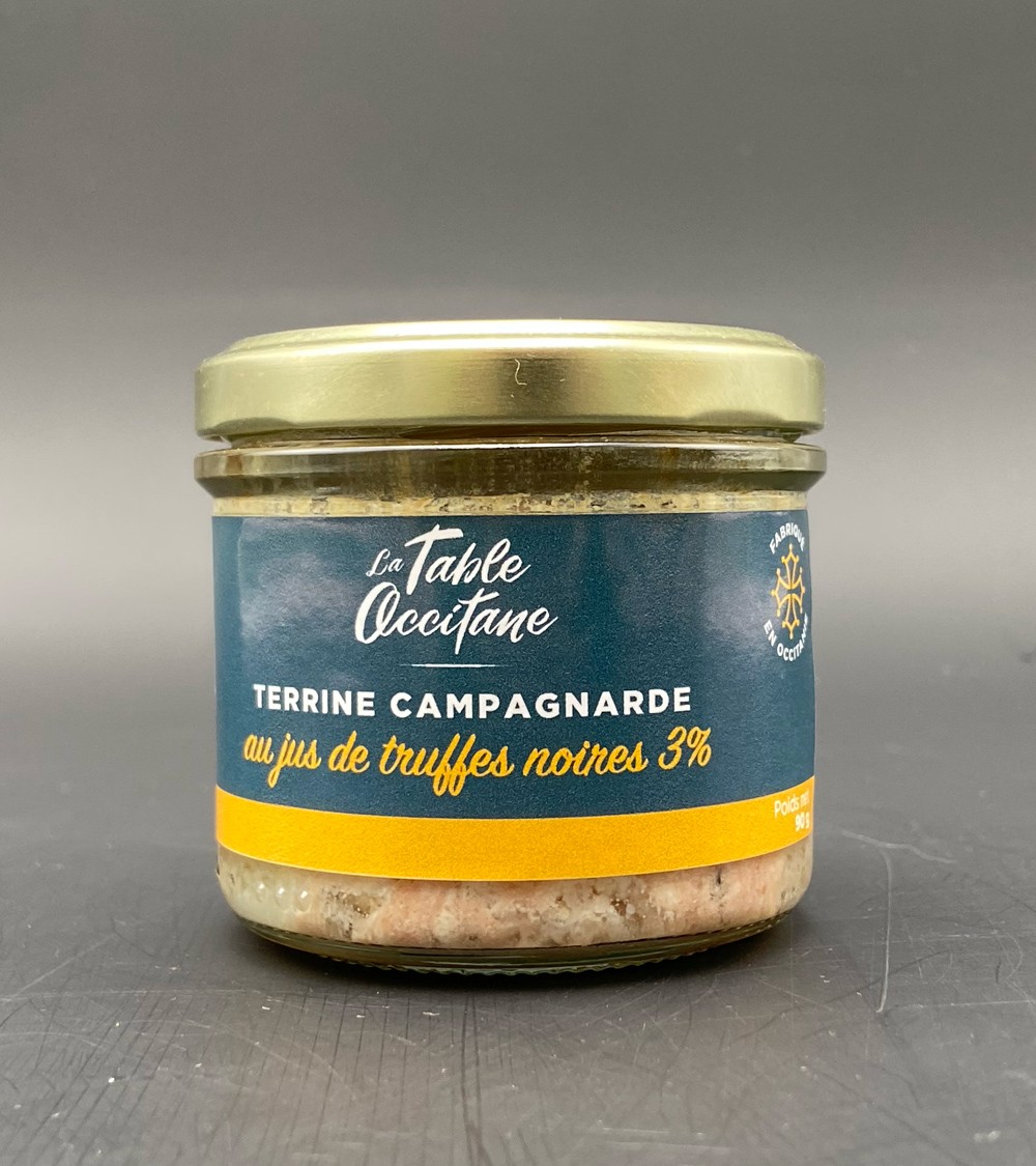 Terrine campagnarde au jus de truffes noires 3%