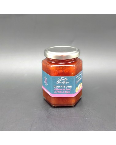 Confiture Abricot du Gard et Pêche de Vigne