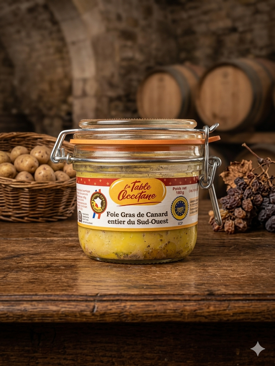 Foie Gras de Canard Entier IGP Sud-Ouest 180g – Artisanal
