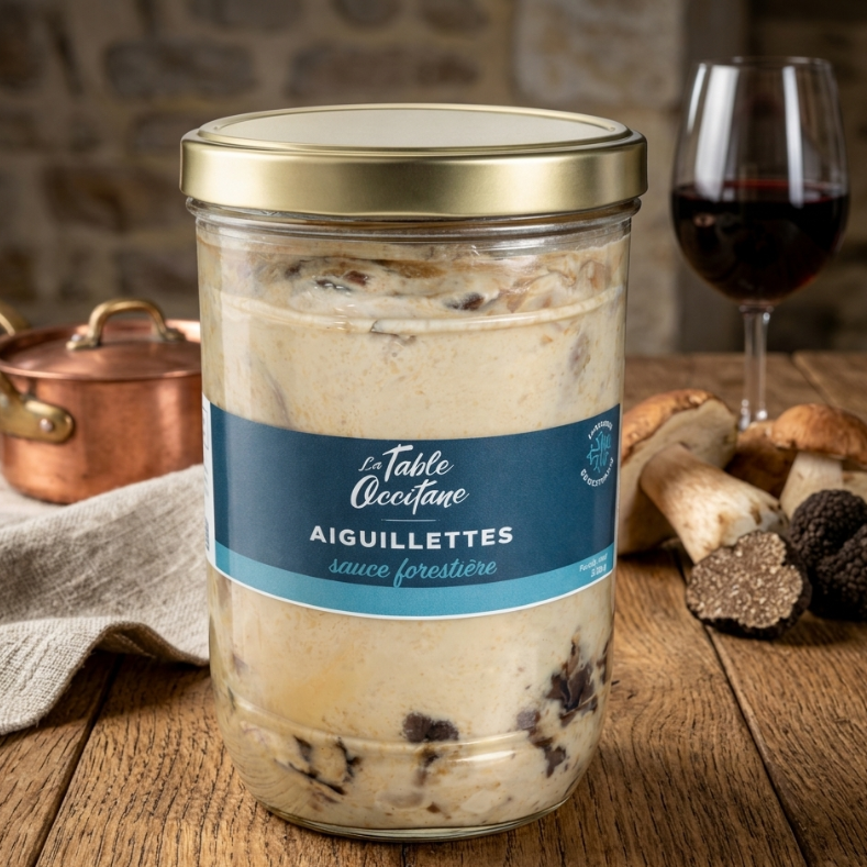 Aiguillettes sauce forestière – Recette Artisanale du Terroir – 550g