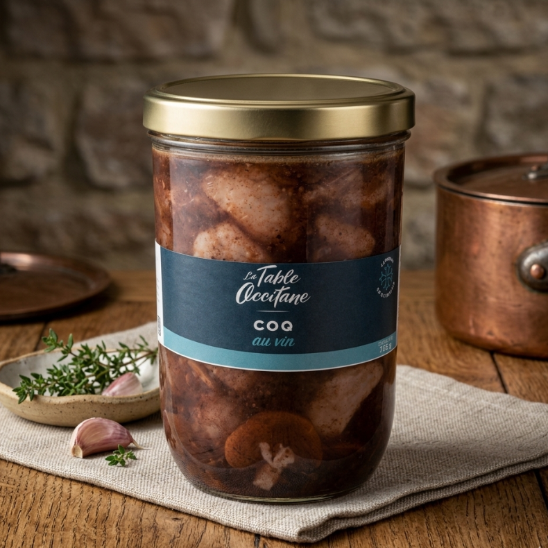 Coq au vin – Recette Artisanale du Terroir – 765 g