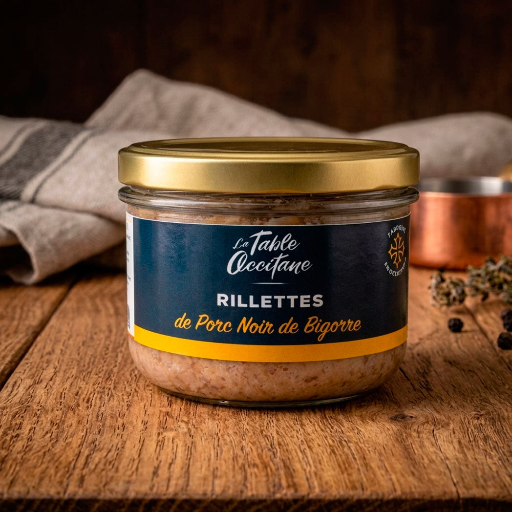 Rillettes de Porc Noir de Bigorre 180g – Recette Artisanale du Sud-Ouest