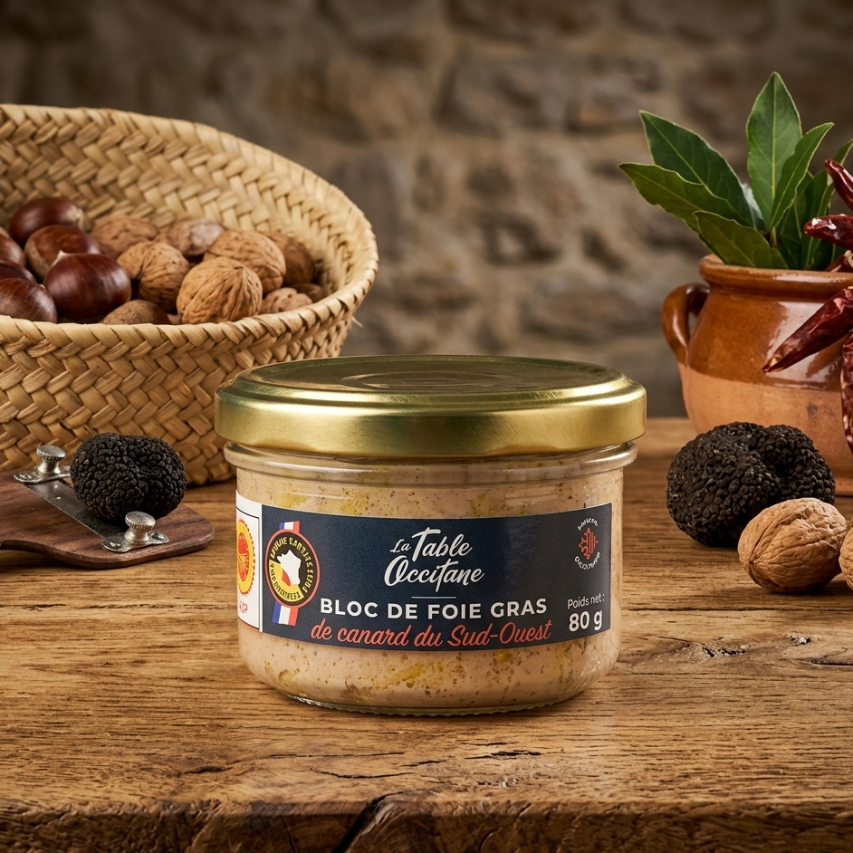 Bloc de Foie Gras de Canard Entier IGP Sud-Ouest – 80 g