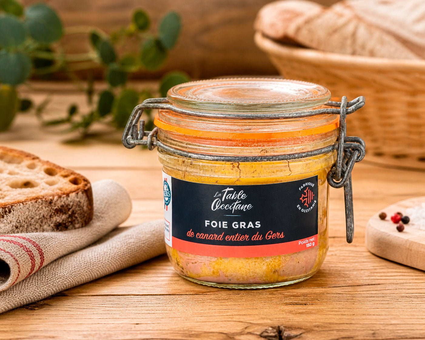 Foie Gras de Canard Entier IGP Gers 180g – Authentique Foie Gras du Sud-Ouest
