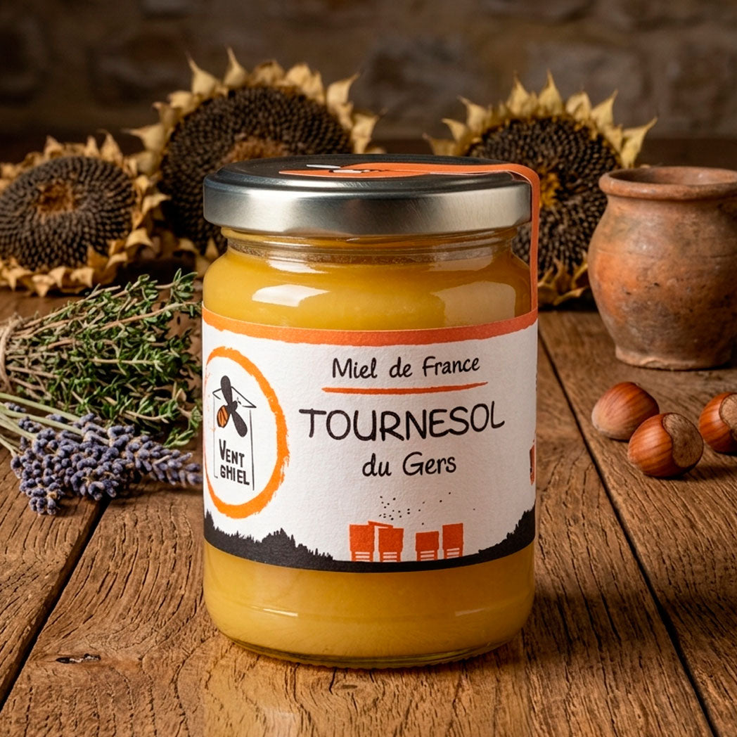 Miel de Tournesol du Gers – Récolte Locale – 250g