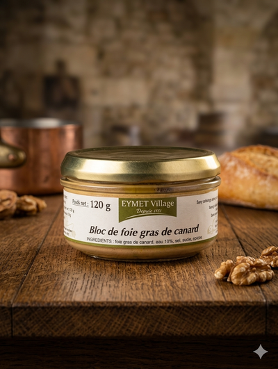 Bloc de Foie Gras de Canard 120g - Origine France