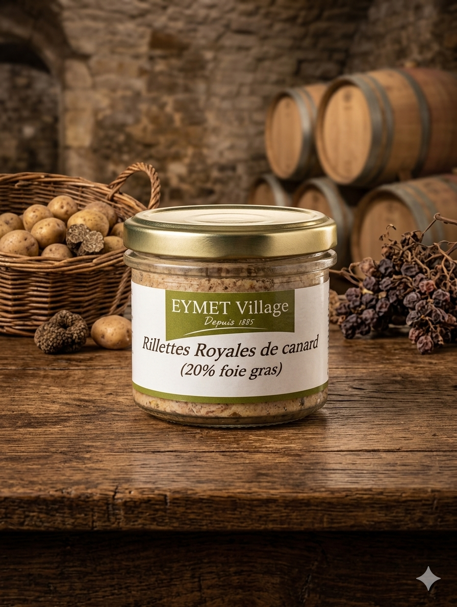 Rillettes Royale de canard 20% foie gras 90g – Recette Artisanale du Sud-Ouest