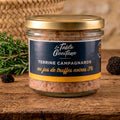 Terrine campagnarde au jus de truffes noires 3% 180g – Recette artisanale du terroir