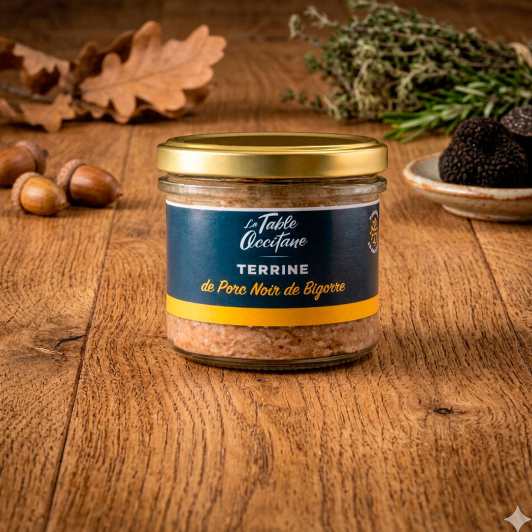 Terrine de Porc Noir de Bigorre 90g – Recette Artisanale du Sud-Ouest